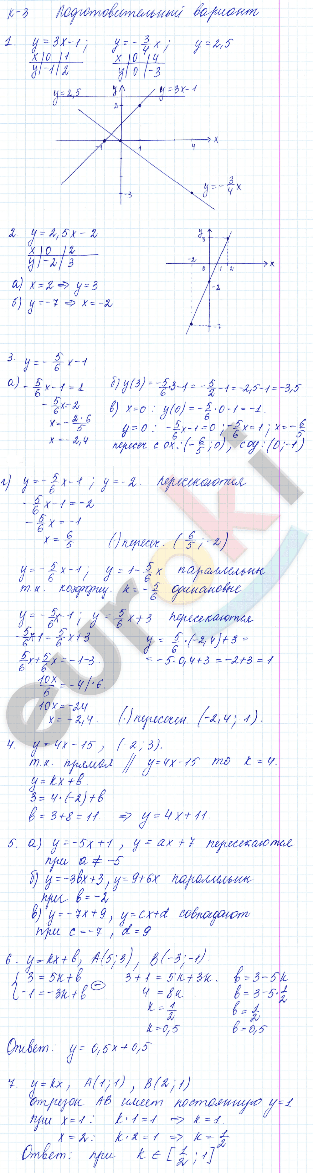 Дидактические материалы по алгебре 7 класс Звавич, Дьяконова Вариант variant
