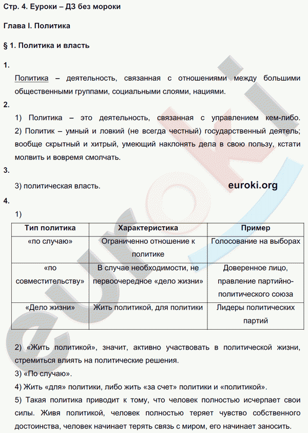 План параграфа 9 по обществознанию 9 класс