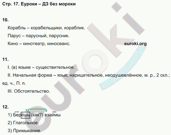 Рабочая тетрадь по русскому языку 6 класс. Комплексный анализ текста (КАТ) Малюшкин Страница 17