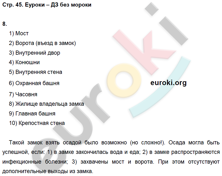 Рабочая тетрадь по истории Средних веков 6 класс. ФГОС Петрова. К учебнику Бойцова Страница 45