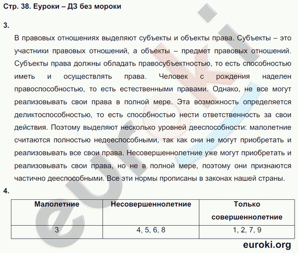 Обществознание ответы на вопросы 6