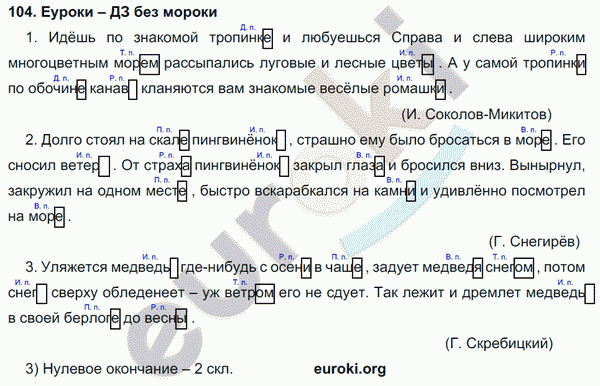 Русский язык 4 класс Полякова Задание 104
