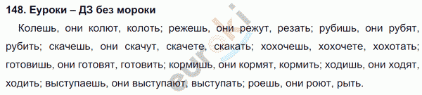 Русский язык 4 класс Полякова Задание 148