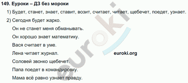 Русский язык 4 класс Полякова Задание 149