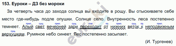 Русский язык 4 класс Полякова Задание 153