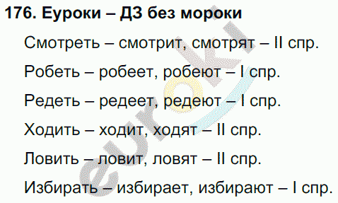 Русский язык 4 класс Полякова Задание 176