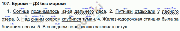Русский язык 4 класс Полякова Задание 107