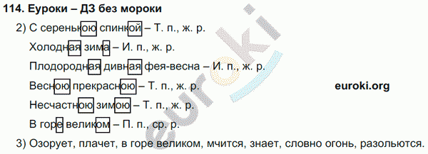 Русский язык 4 класс Полякова Задание 114