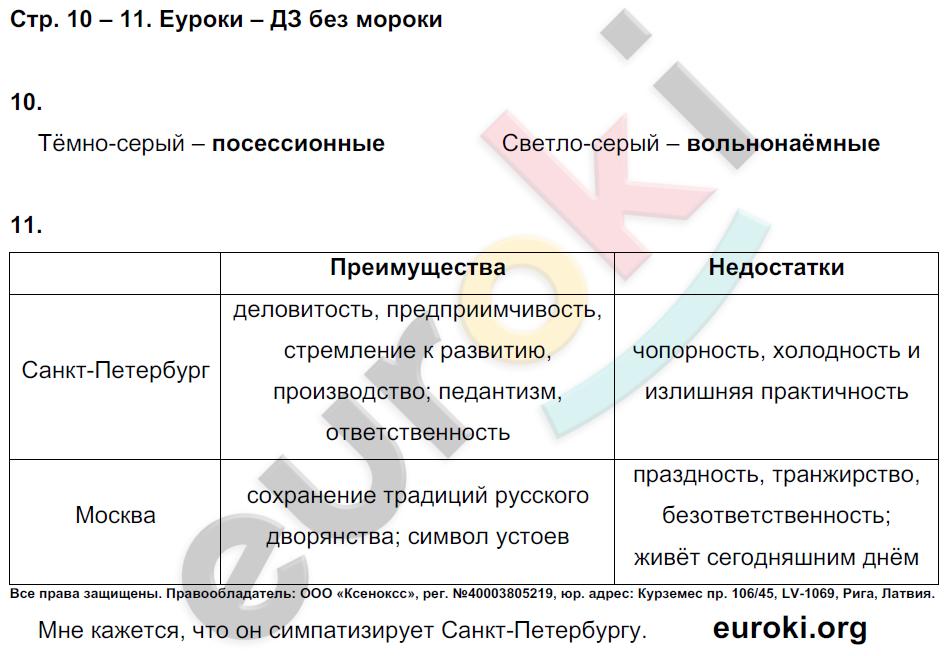 Рабочая тетрадь по истории России 9 класс Стафёрова, Шевырёв Страница 10