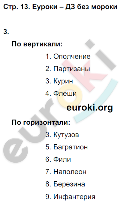 Рабочая тетрадь по истории России 9 класс Симонова, Клоков Страница 13