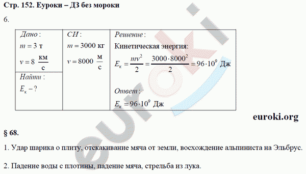Рабочая тетрадь по физике 7 класс Касьянов, Дмитриева Страница 152