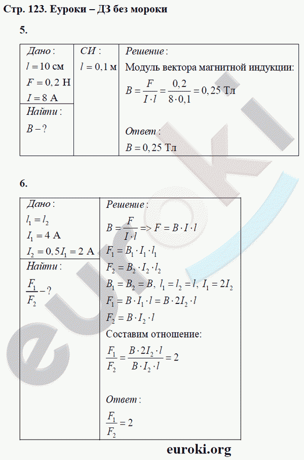 Рабочая тетрадь по физике 9 класс Касьянов, Дмитриева Страница 123