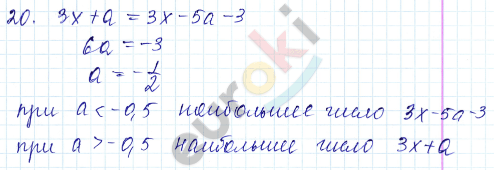 Дидактические материалы по алгебре 8 класс Звавич, Дьяконова Вариант 20