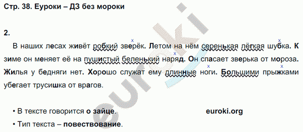 Рабочая тетрадь по русскому языку 4 класс. Часть 1, 2 Тихомирова. К учебнику Климановой, Бабушкиной Страница 38