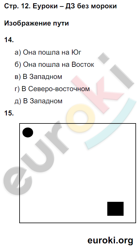 Рабочая тетрадь по окружающему миру 4 класс. Часть 1, 2. ФГОС Ивченкова, Потапов Страница 12