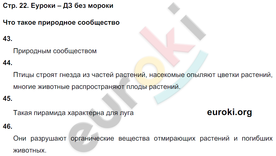 Рабочая тетрадь по окружающему миру 4 класс. Часть 1, 2. ФГОС Ивченкова, Потапов Страница 22