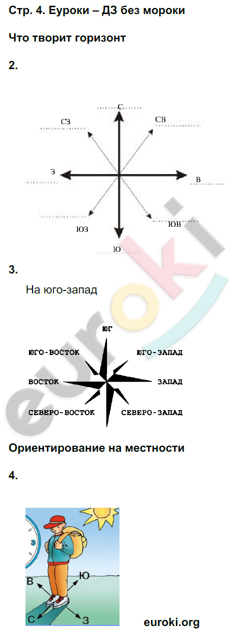 Рабочая тетрадь по окружающему миру 3 класс. Часть 1, 2 Ивченкова, Потапов Страница 4