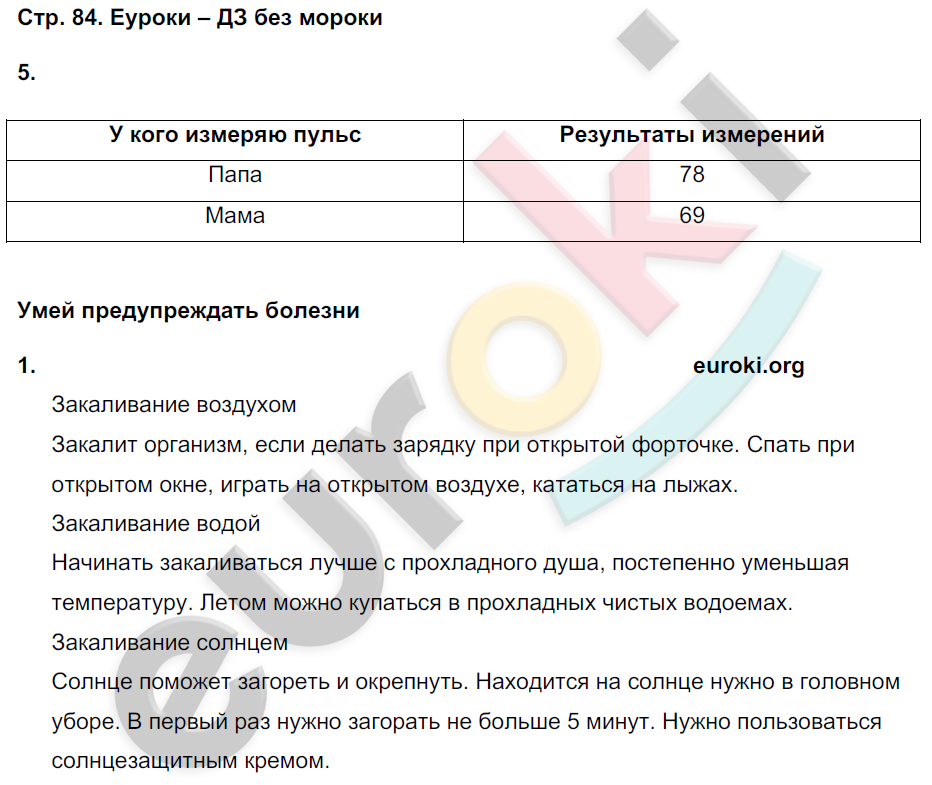 Рабочая тетрадь по окружающему миру 3 класс. Часть 1, 2. ФГОС Плешаков Страница 84