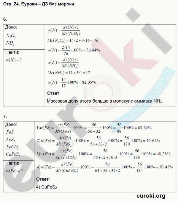 Тетрадь-тренажёр по химии 8 класс. ФГОС Гара Страница 24