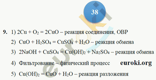 Тетрадь-тренажёр по химии 9 класс. ФГОС Гара Страница 38