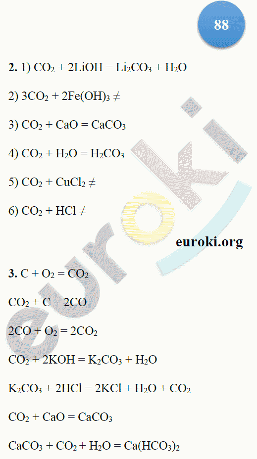Тетрадь-тренажёр по химии 9 класс. ФГОС Гара Страница 88