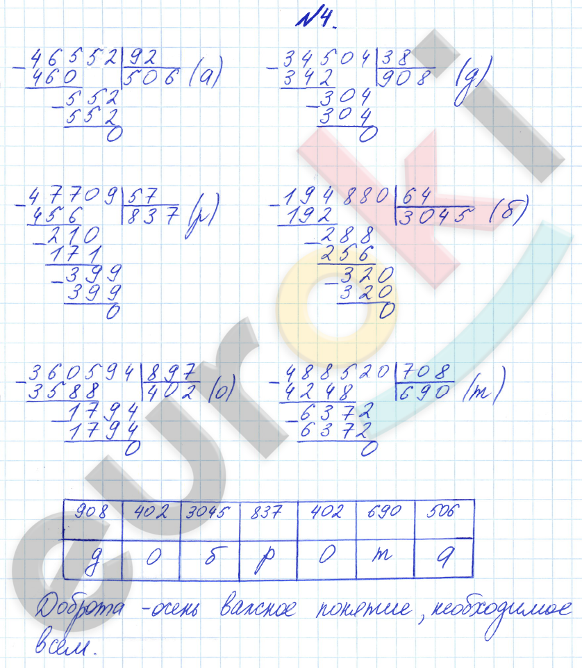 Математика 4 класс. Часть 1, 2, 3. ФГОС Петерсон Задание 4