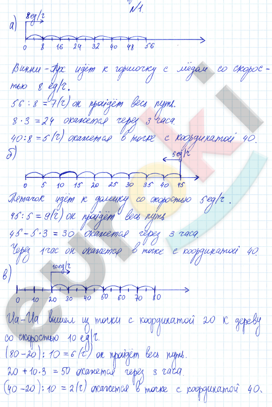 Математика 4 класс. Часть 1, 2, 3. ФГОС Петерсон Задание 1