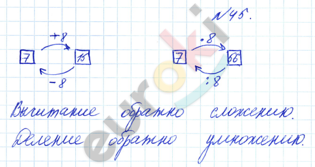 Математика 4 класс. Часть 1, 2, 3. ФГОС Петерсон Задание 45