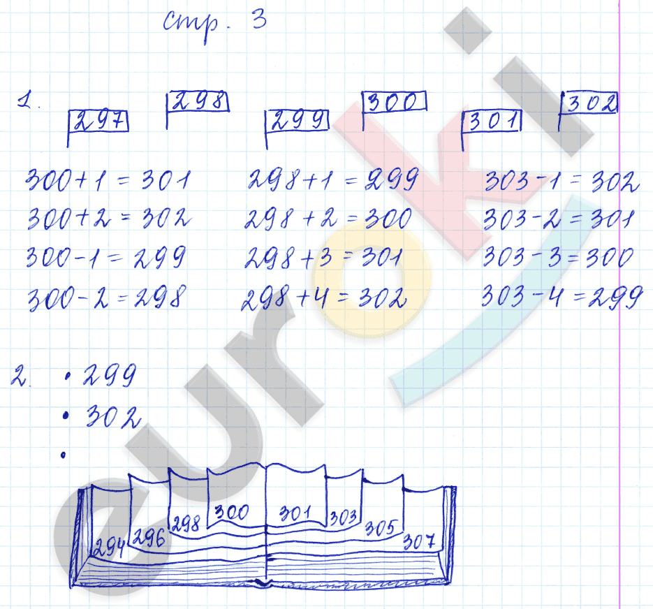 Рабочая тетрадь по математике 3 класс. Часть 1, 2. ФГОС Башмаков, Нефедова Страница 3