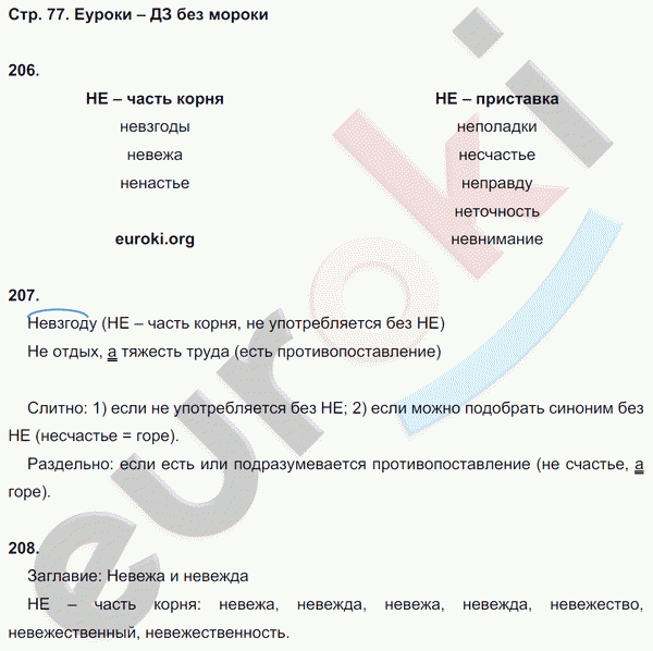 Рабочая тетрадь по русскому языку 5 класс. Орфография. ФГОС Ларионова Страница 77