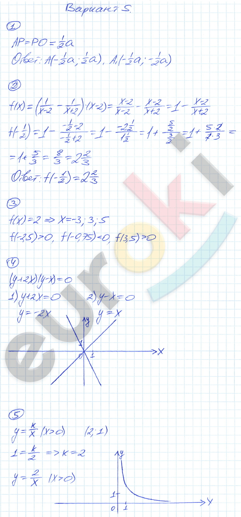 Дидактические материалы по алгебре 7 класс Зив, Гольдич Вариант 5