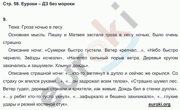 Проверочные работы по русскому языку 4 класс. Часть 1, 2 Тихомирова. К учебнику Рамзаевой Страница 58