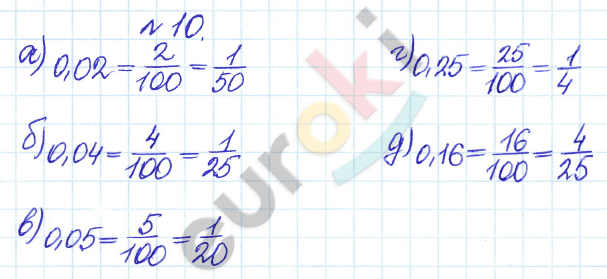 Дидактические материалы по математике 6 класс Кузнецова, Минаева Задание 10