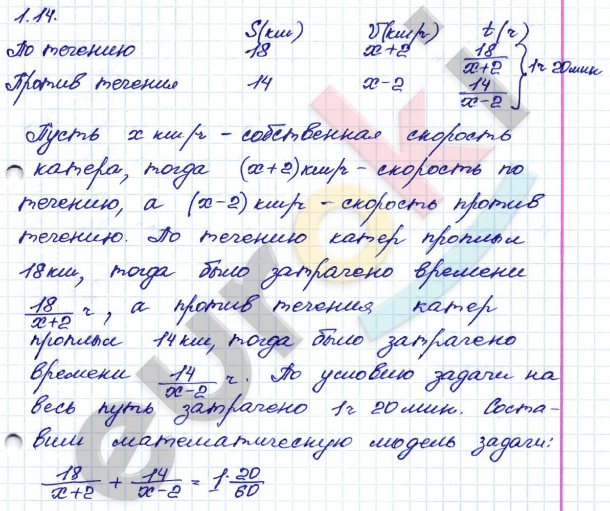 Алгебра 8 класс. ФГОС Мордкович, Александрова, Мишустина Задание 14