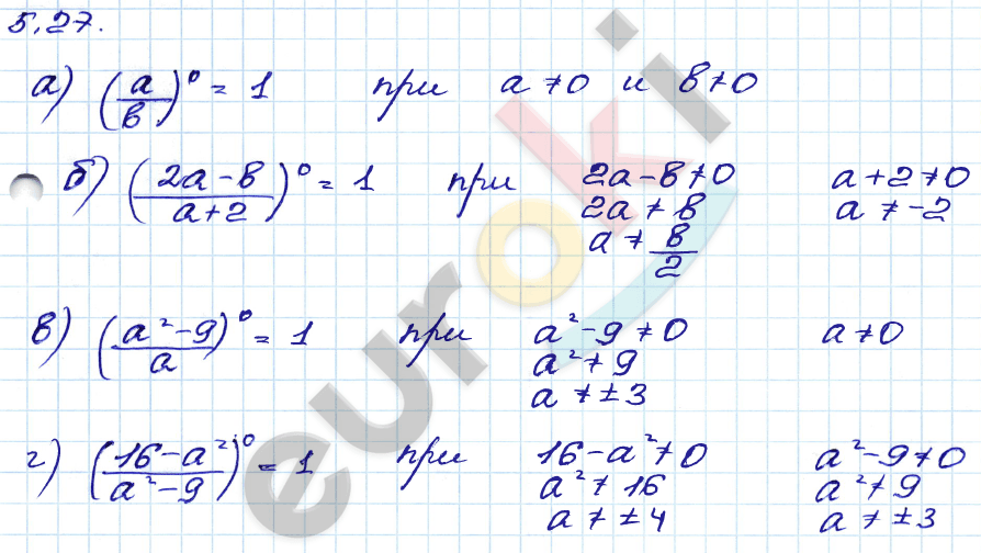 Алгебра 8 класс. ФГОС Мордкович, Александрова, Мишустина Задание 27