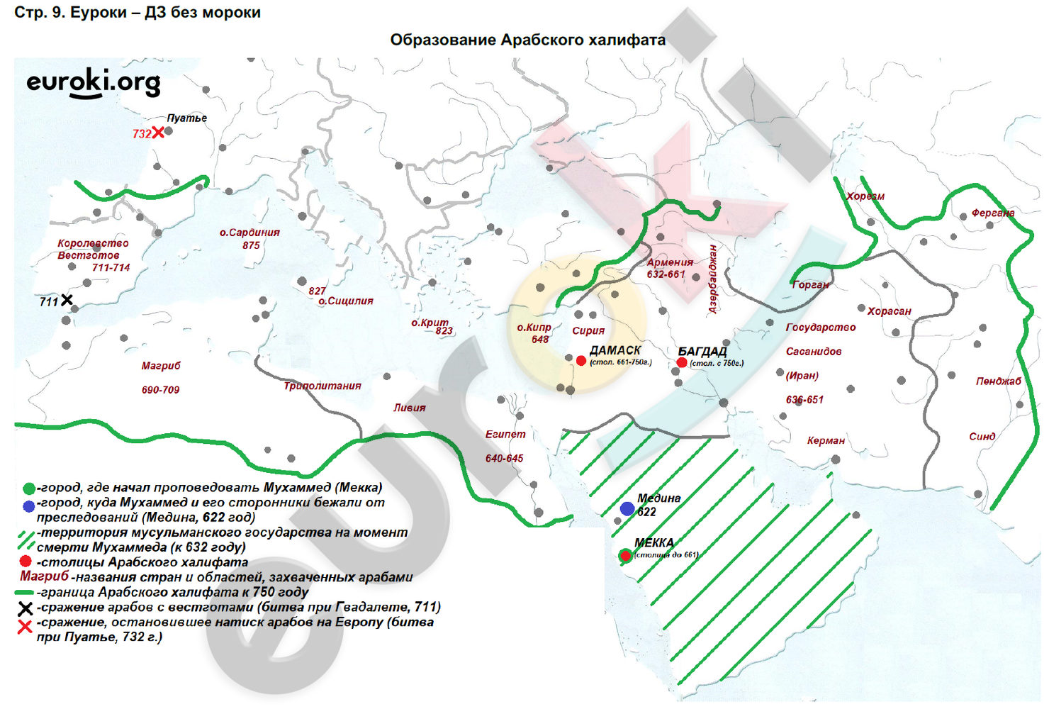 Контурная карта история россии 6 класс колпаков