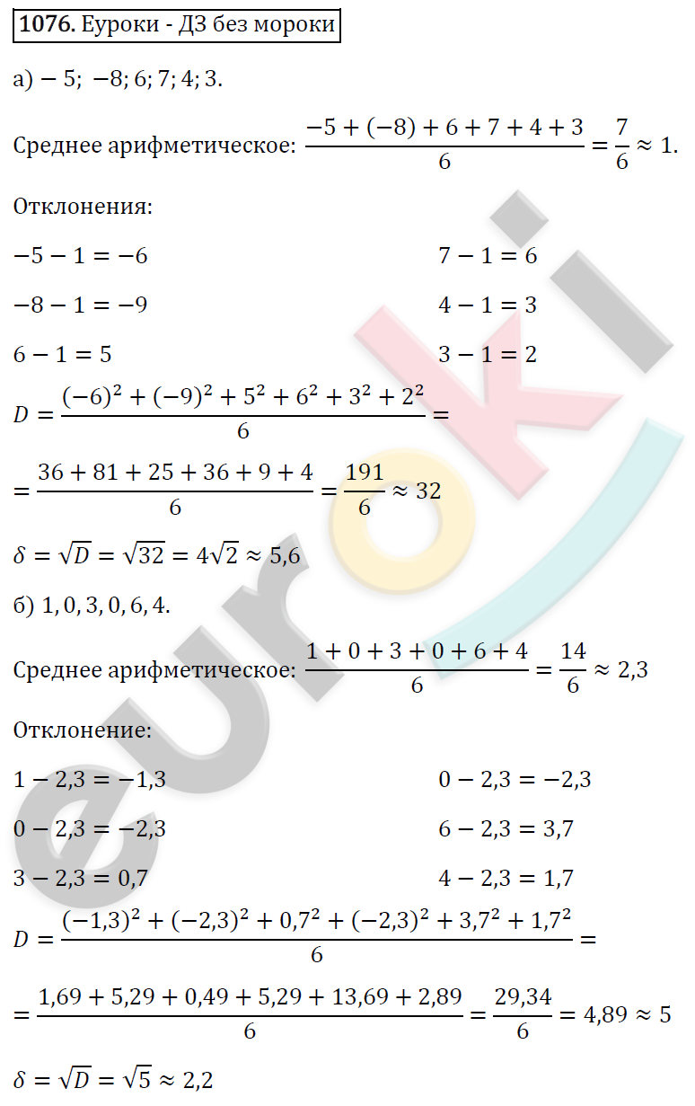 Алгебра 8 класс. ФГОС Макарычев, Миндюк, Нешков Задание 1076
