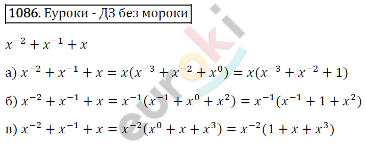 Алгебра 8 класс. ФГОС Макарычев, Миндюк, Нешков Задание 1086