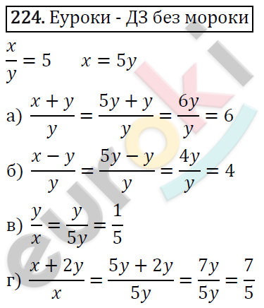 Алгебра 8 класс. ФГОС Макарычев, Миндюк, Нешков Задание 224