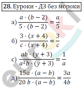 Алгебра 8 класс. ФГОС Макарычев, Миндюк, Нешков Задание 28