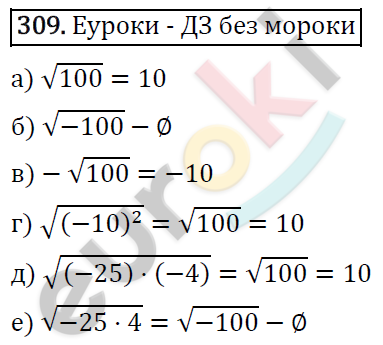 Алгебра 8 класс. ФГОС Макарычев, Миндюк, Нешков Задание 309