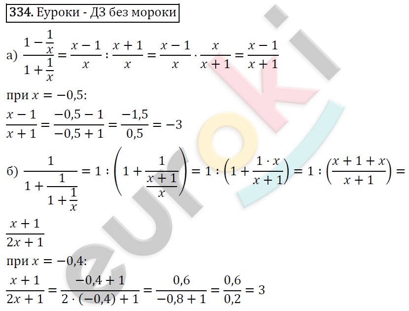 Алгебра 8 класс. ФГОС Макарычев, Миндюк, Нешков Задание 334