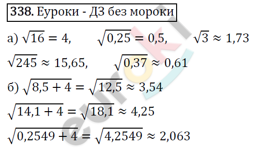 Алгебра 8 класс. ФГОС Макарычев, Миндюк, Нешков Задание 338