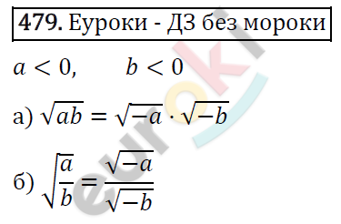Алгебра 8 класс. ФГОС Макарычев, Миндюк, Нешков Задание 479