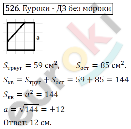 Алгебра 8 класс. ФГОС Макарычев, Миндюк, Нешков Задание 526