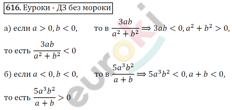 Алгебра 8 класс. ФГОС Макарычев, Миндюк, Нешков Задание 616