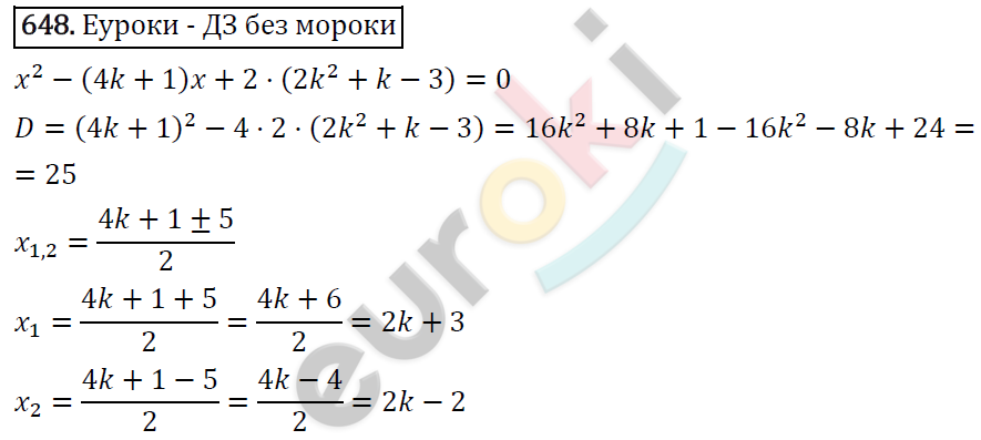 Алгебра 8 класс. ФГОС Макарычев, Миндюк, Нешков Задание 648