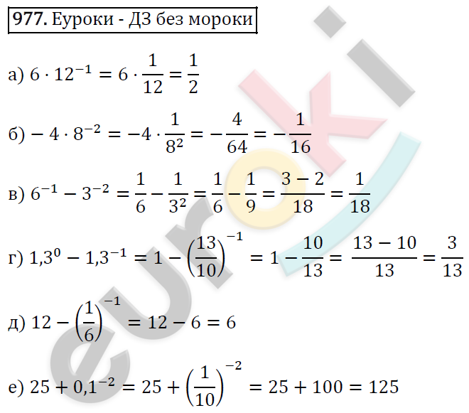 Алгебра 8 класс. ФГОС Макарычев, Миндюк, Нешков Задание 977