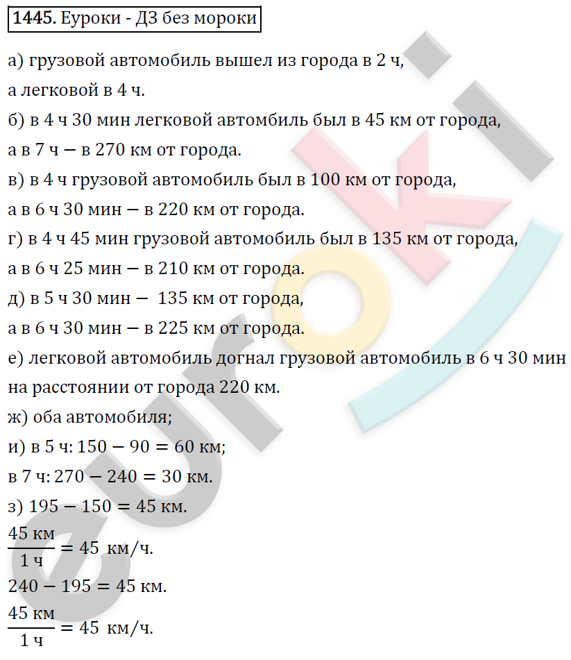 Математика 6 класс. ФГОС Виленкин, Жохов, Чесноков, Шварцбурд Задание 1445