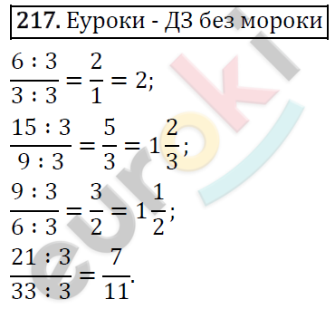 Математика 6 класс. ФГОС Виленкин, Жохов, Чесноков, Шварцбурд Задание 217